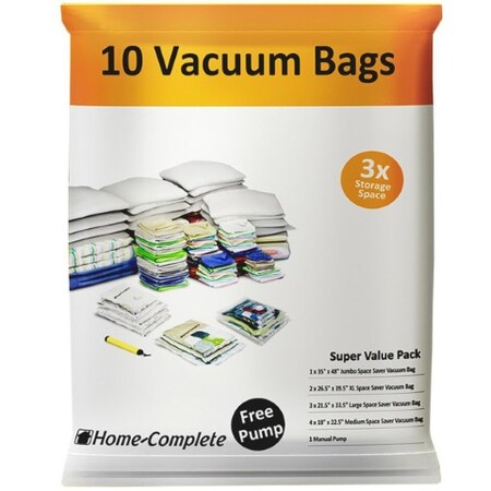 Hastings Home Vacuum Storage Bags - 10 Space Saver Bags 371787CTQ